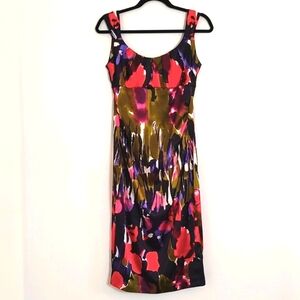 Maggy London Womens Jewel Tone Fitted Empire Ruched Waist/ Size 6